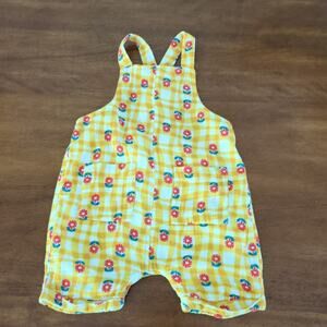 Hanna Anderson yellow flower baby- little kids - toddler cotton  romper size  2T